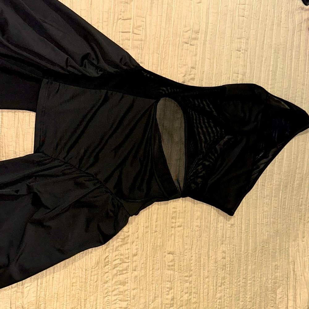 Black asymmetrical dress